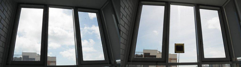 Dadget R100: Calidad de limpieza de ventanas