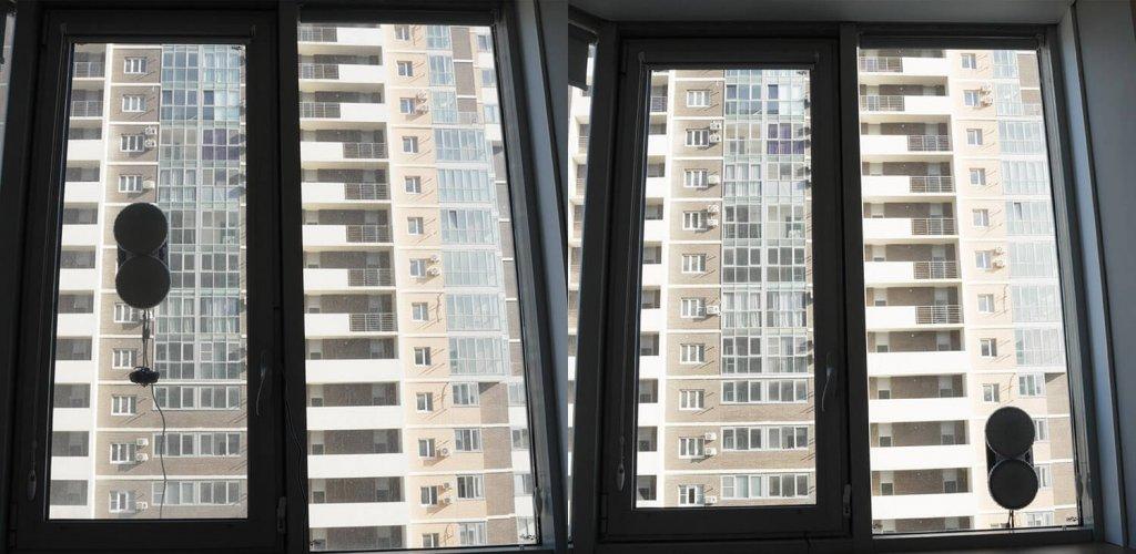 Įtaisas W100: langų valymo kokybė