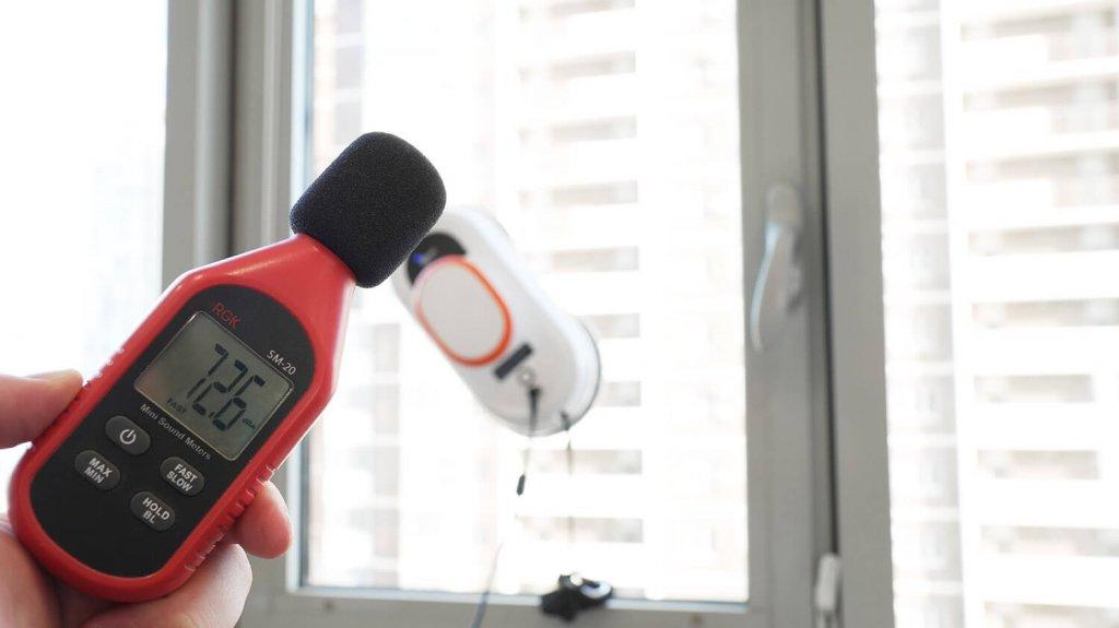 Įtaisas W100: triukšmo lygis