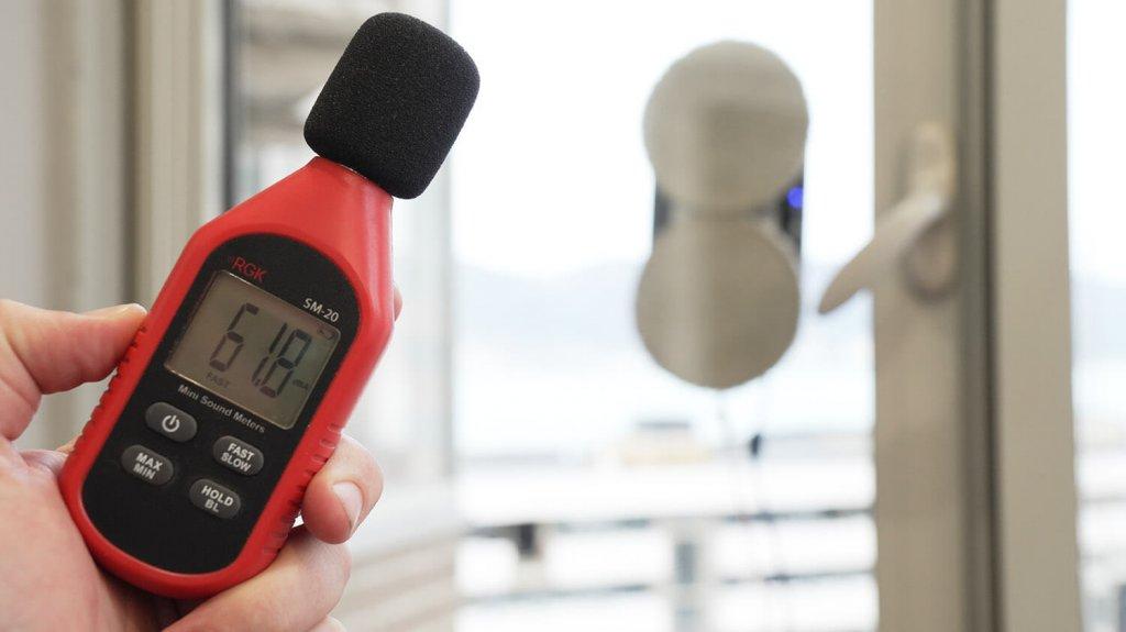 Įtaisas W120: triukšmo lygis