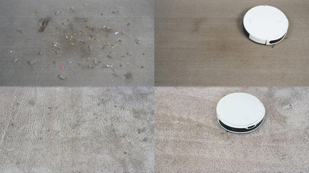 „Dreame Trouver M1“: kilimų valymas