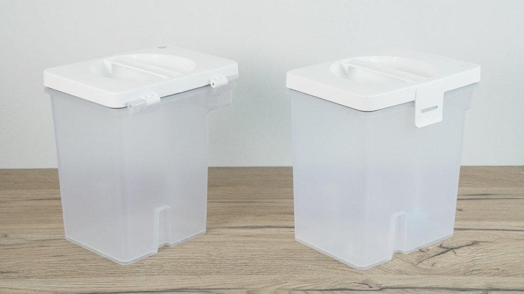 Roborock Qrevo MaxV: Vandens rezervuarai