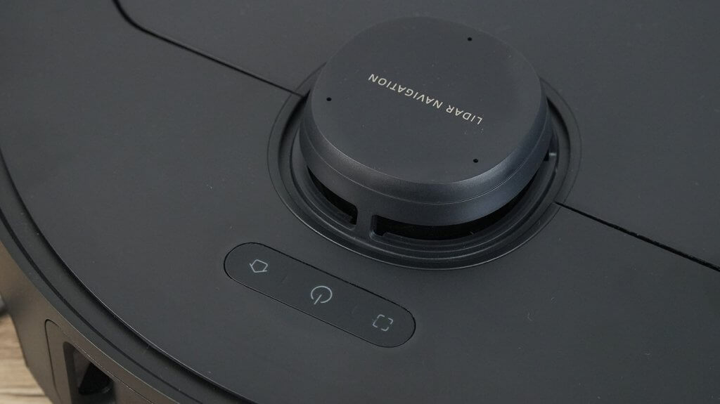 „Dreame Bot X40 Pro“: Lidaras ir valdymo mygtukai