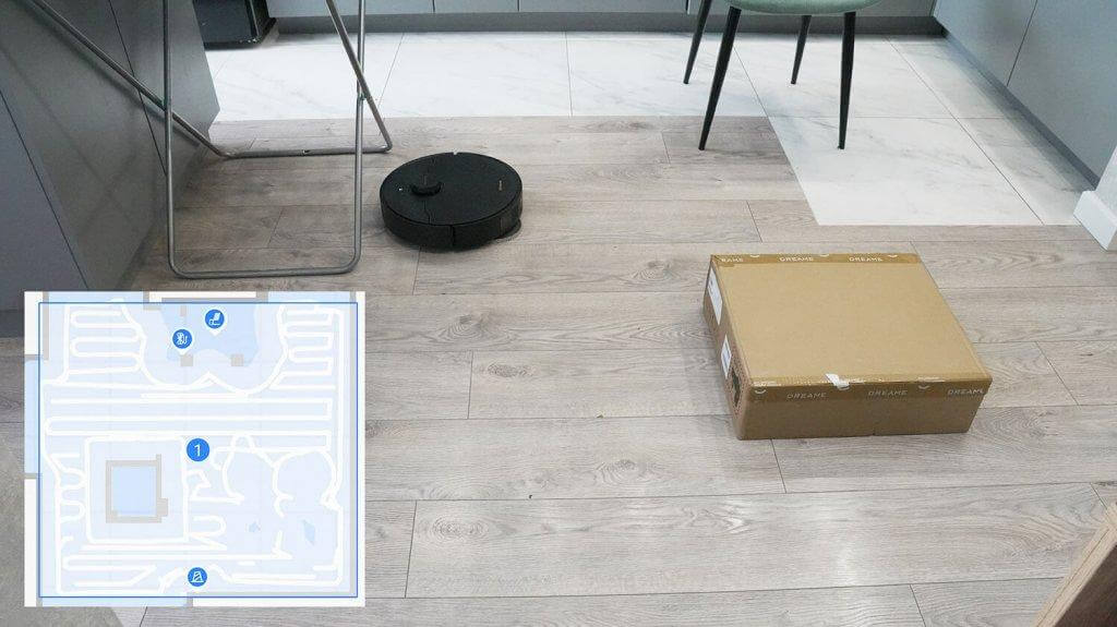„Dreame Bot X40 Pro“: naršymas kambaryje su kliūtimis