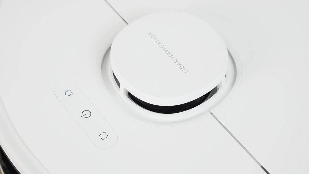 „DreameBot L10s Plus“: Lidaras ir valdymo skydelis