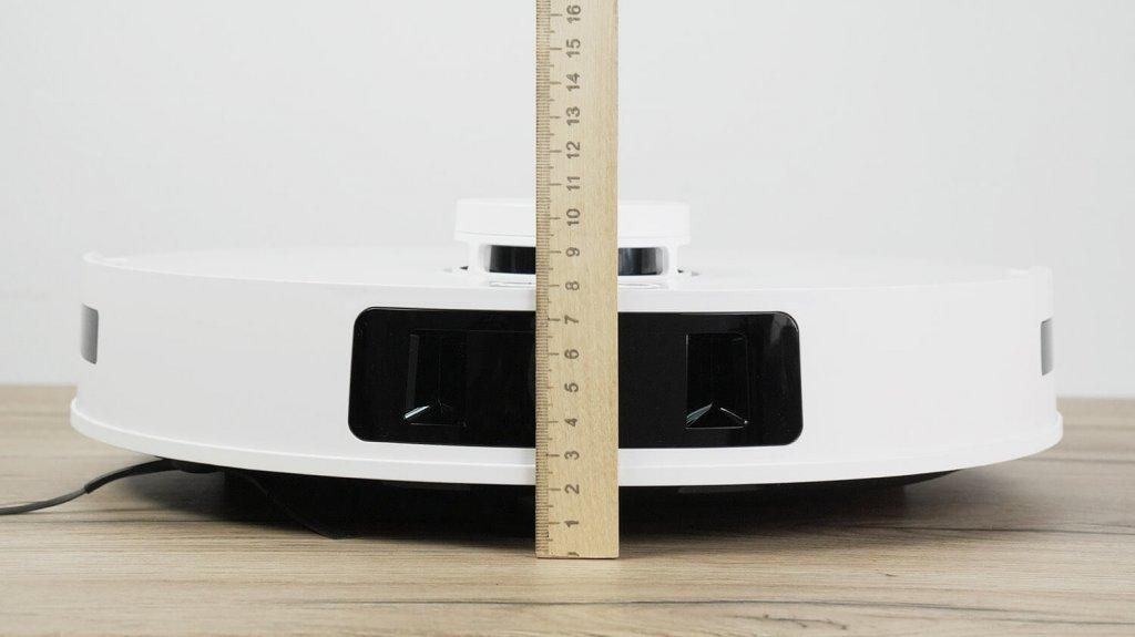 „Ecovacs Deebot T30 Pro OMNI“: kūno aukštis