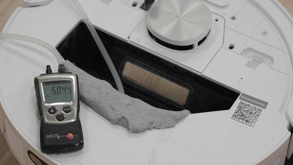 Siurbimo jėgos bandymas su diferencinio slėgio manometru