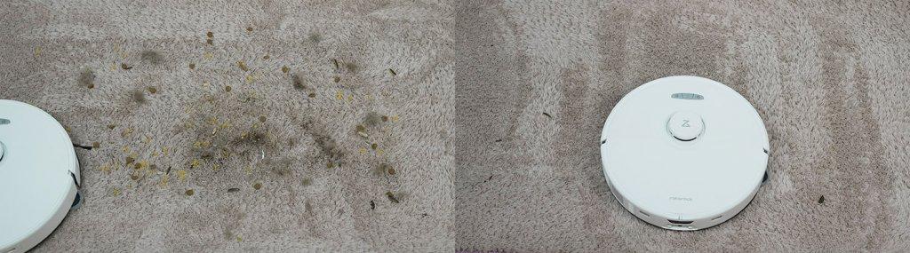 „Roborock S8 Max Ultra“: kilimų valymas