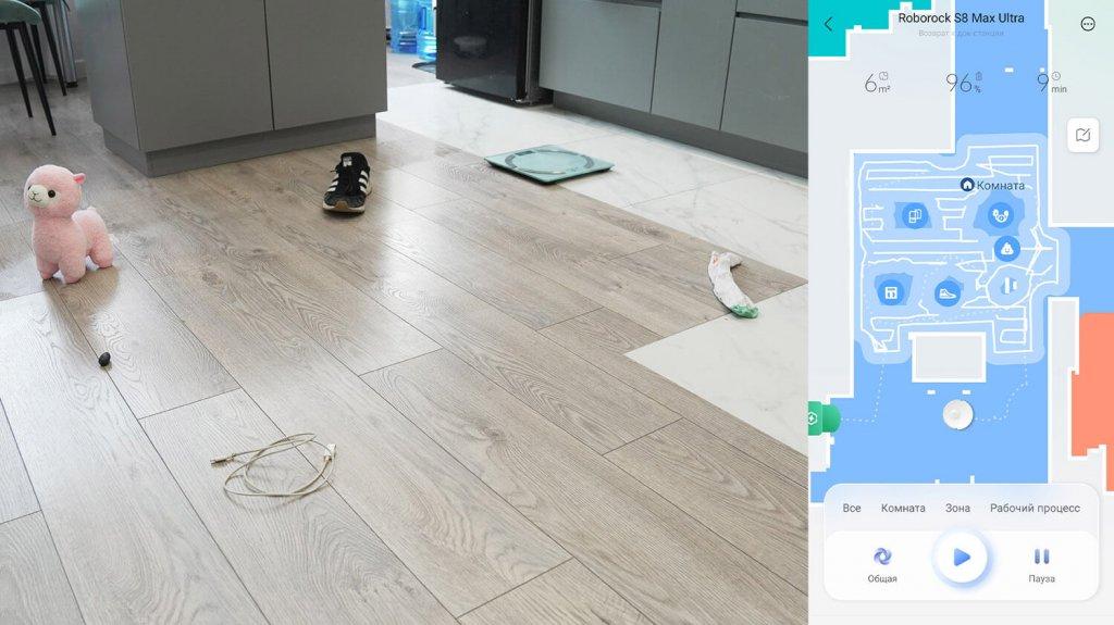 „Roborock S8 Max Ultra“: kliūčių atpažinimas ir vengimas