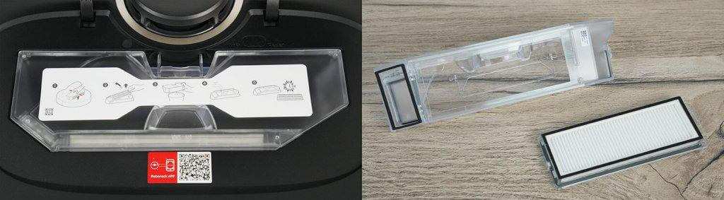 Roborock Qrevo PRO: Dulkių surinkėjas ir filtravimo sistema