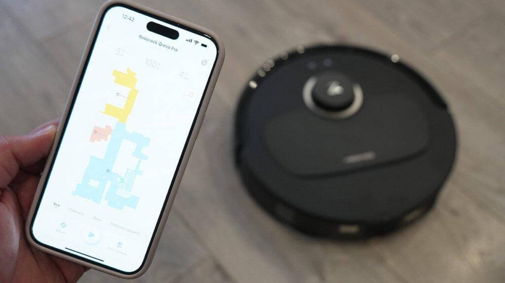 Roborock Qrevo PRO: programų valdymas