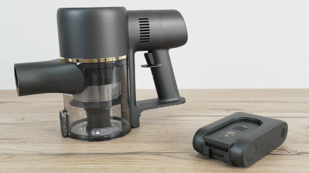 Dreame R10 Pro Aqua: Išimama baterija