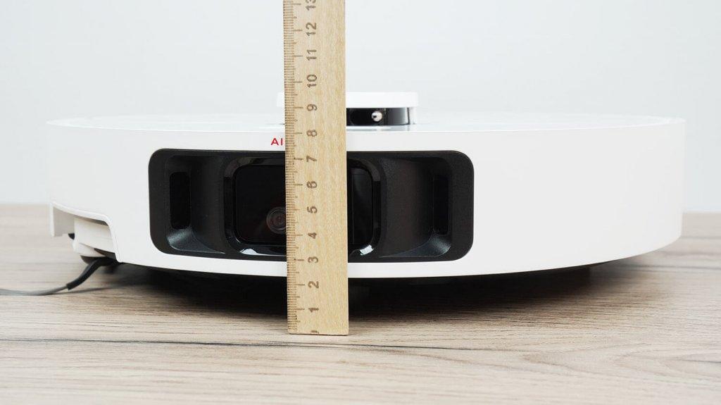 „Dreame X40 Ultra Complete“: korpuso aukštis