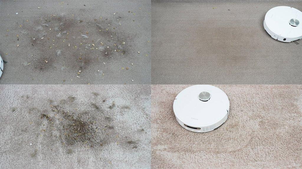 Dreame X40 Ultra Complete: kilimų valymas