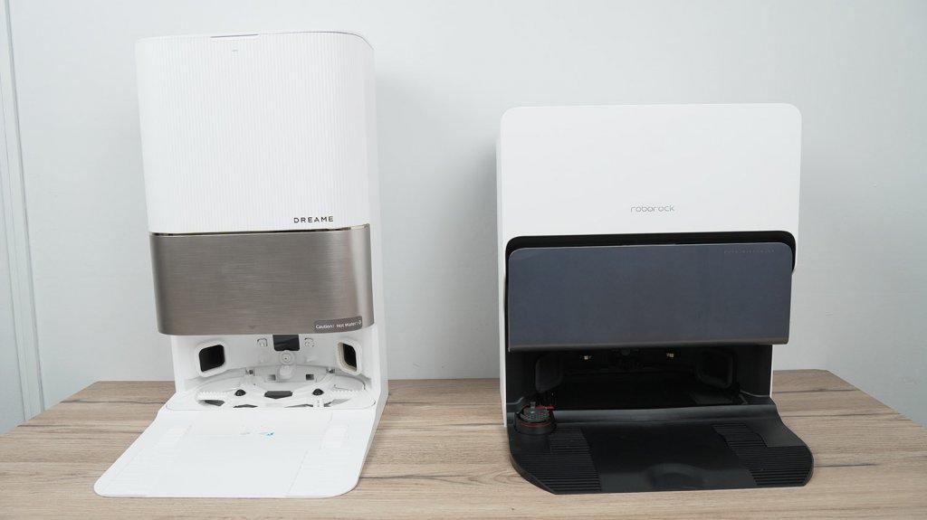 Roborock S8 MaxV Ultra ו-Dreame X40 Ultra: תחנות