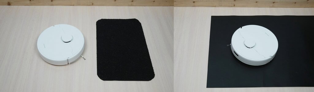 Dreame D10 Plus Gen 2: važiavimas juodais paviršiais