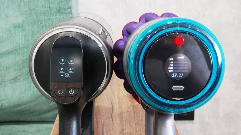 Dreame Z30 y Dyson Gen5 Absolute Detect: Pantallas