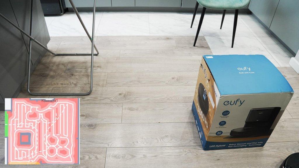 eufy L60: Naršymas kambaryje su kliūtimis