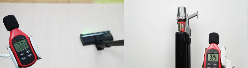 Deerma DEM-T30W stotis: triukšmo lygis