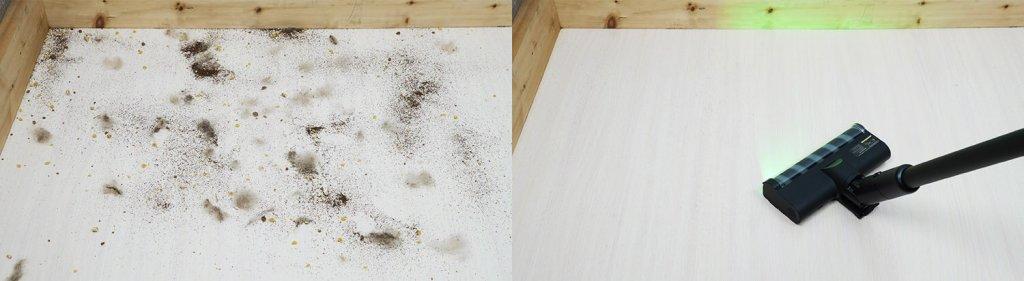 „Deerma DEM-T30W“ stotis: šiukšlių surinkimas nuo laminuotų grindų