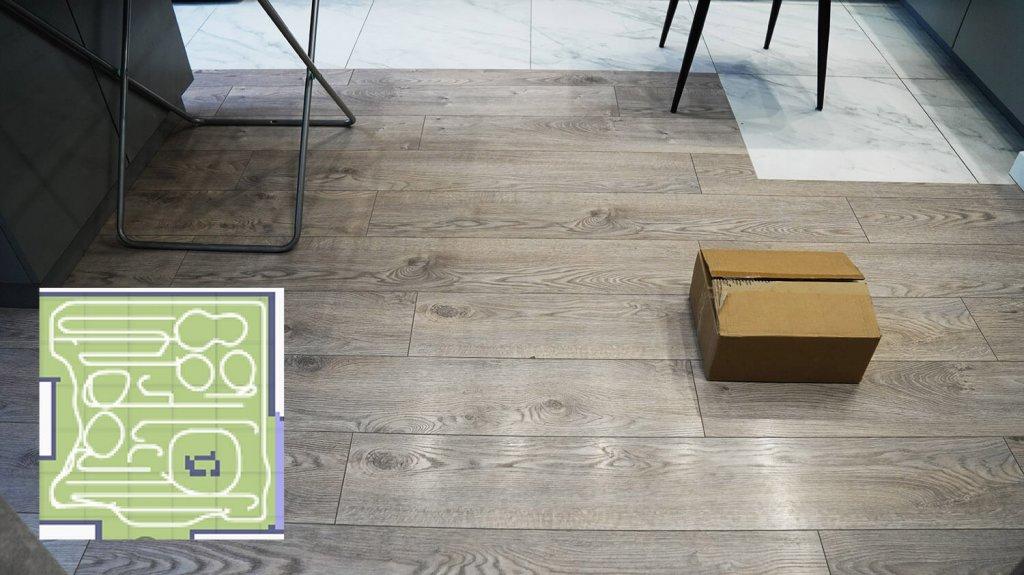 „Midea VCR S10 Plus“: navigacija kambaryje