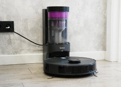 „Midea VCR S10 Plus“: stotelė be maišelio, servetėlių pakėlimas, 4000 Pa!