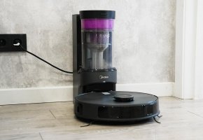 „Midea VCR S10 Plus“: stotelė be maišelio, servetėlių pakėlimas, 4000 Pa!