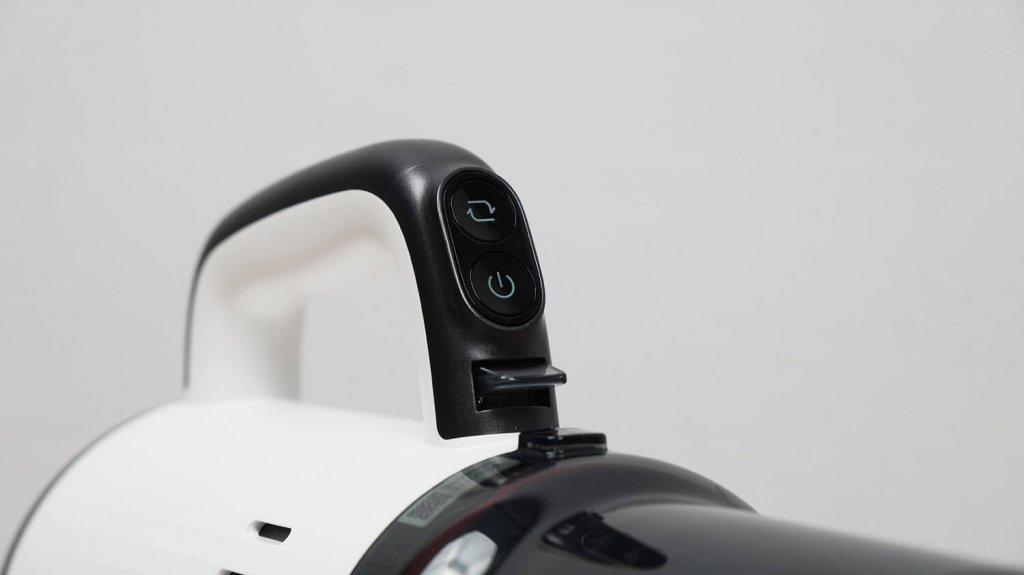 „Roborock Dyad Pro Combo“: rankinio dulkių siurblio mygtukai