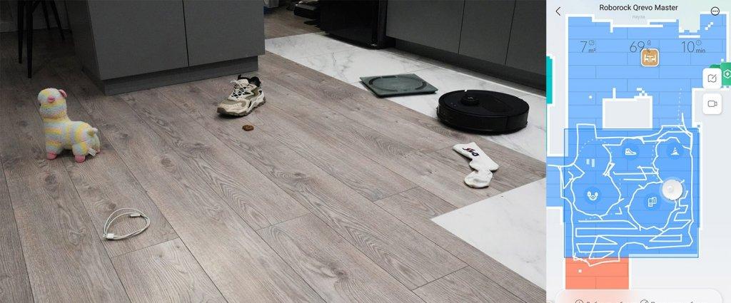 Roborock Qrevo meistras: atpažinkite objektus visiškoje tamsoje