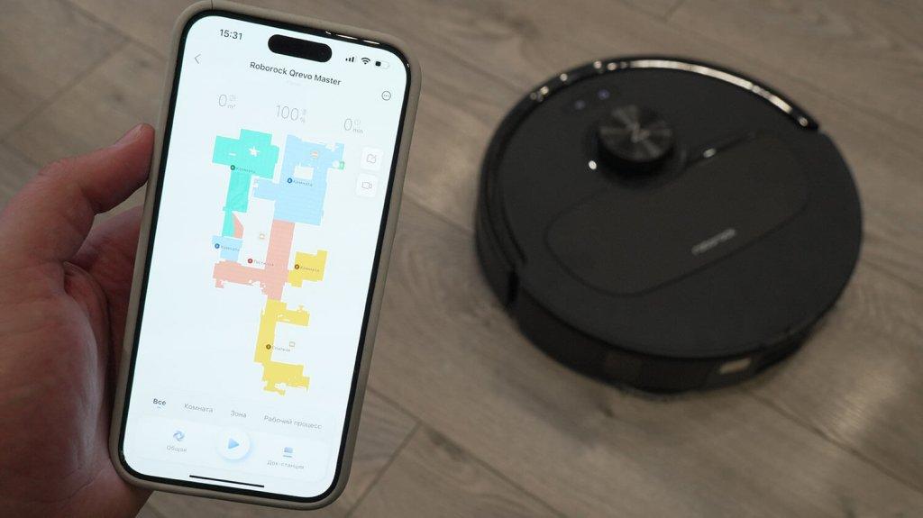 „Roborock Qrevo Master“: programėlių valdymas
