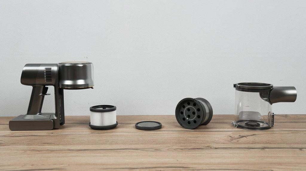 Dreame R20 Aqua: filtravimo sistema