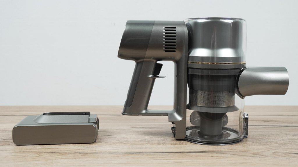 Dreame R20 Aqua: Išimama baterija