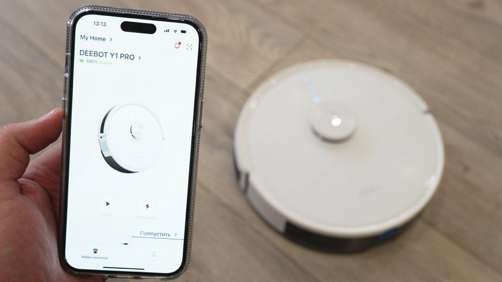 „ECOVACS DEEBOT Y1 Pro“: valdymas programėle