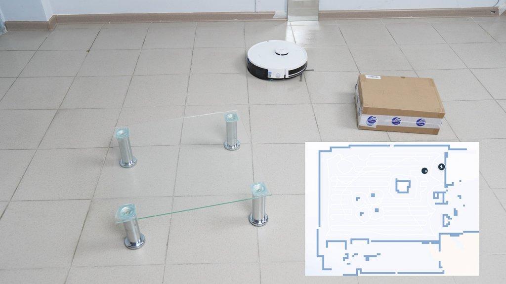 ECOVACS DEEBOT Y1 Pro: Kliūčių ruožo įveikimas