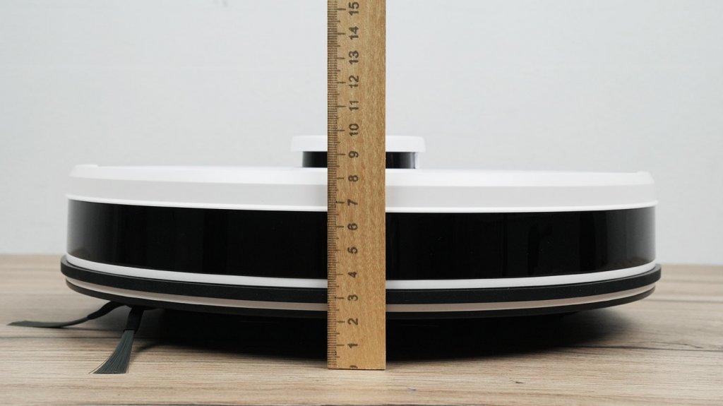 ECOVACS DEEBOT Y1 Pro: Kūno ūgis