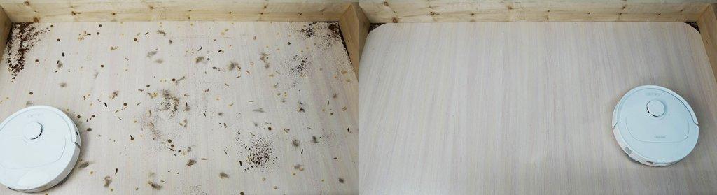 Roborock Qrevo S: Sausas laminuotų grindų valymas
