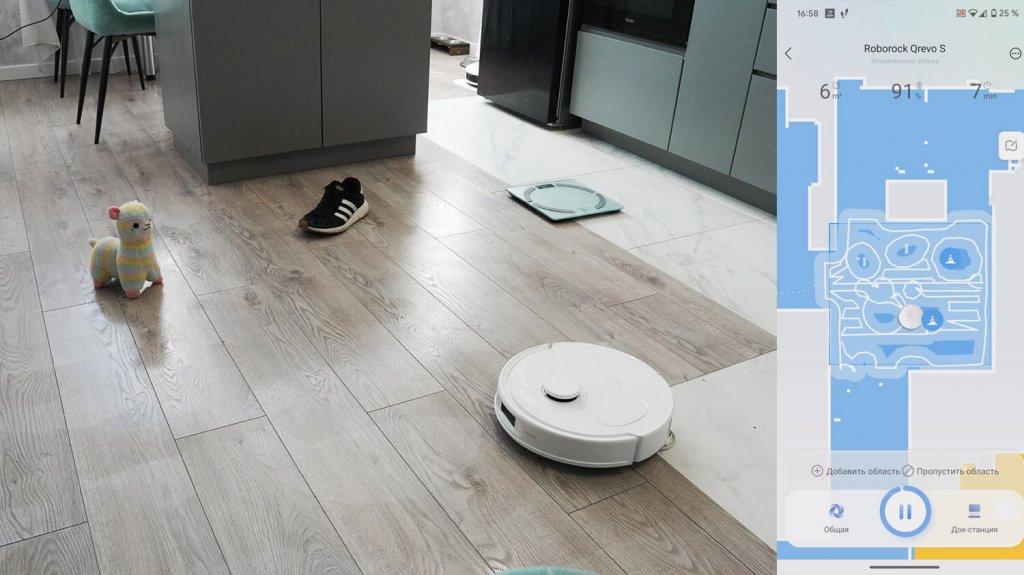 Roborock Qrevo S: kliūčių aptikimas ir vengimas