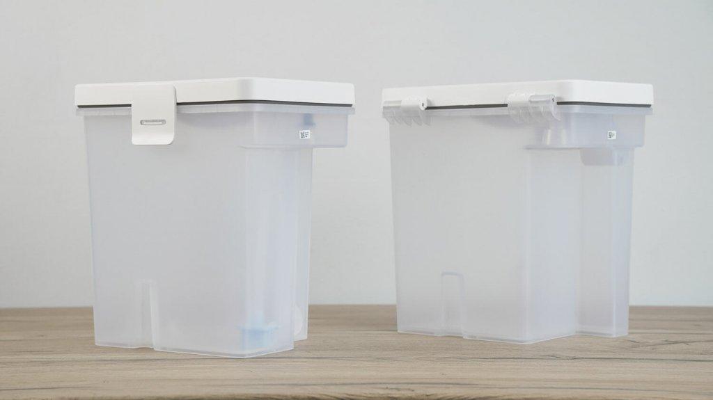 Roborock Qrevo S: Vandens rezervuarai