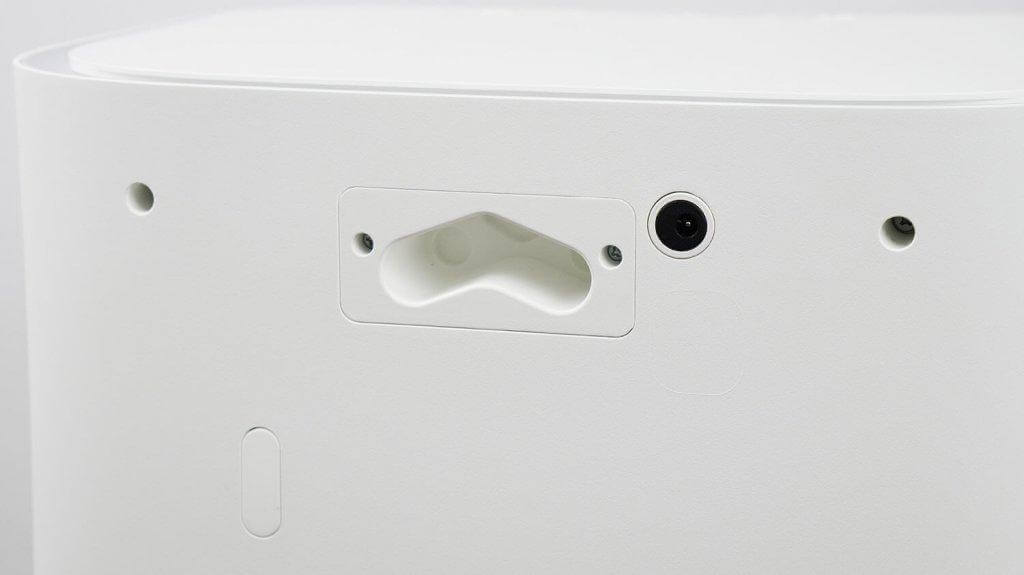 „Xiaomi Mijia M40“: jungtys, skirtos prijungti prie kanalizacijos ir šalto vandens tiekimo.