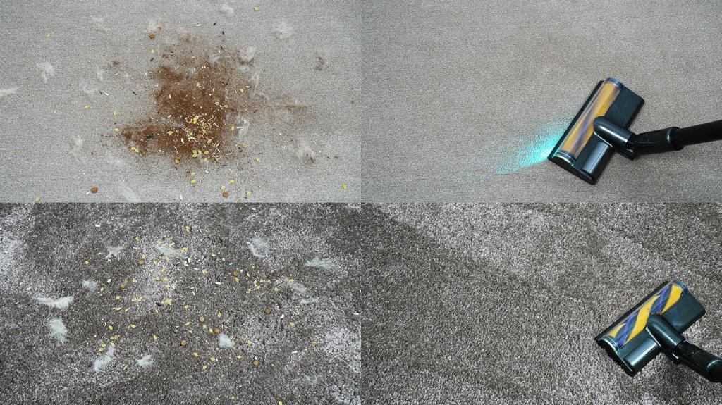 „Dreame Z40“ stotis: kilimų valymas