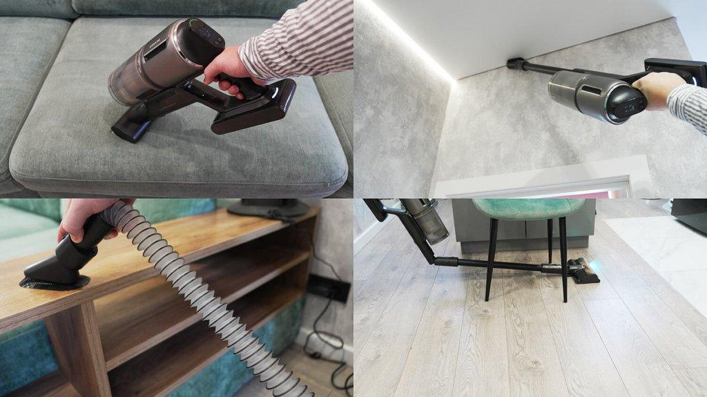 „Dreame Z40“ stotis: papildomų priedų naudojimas