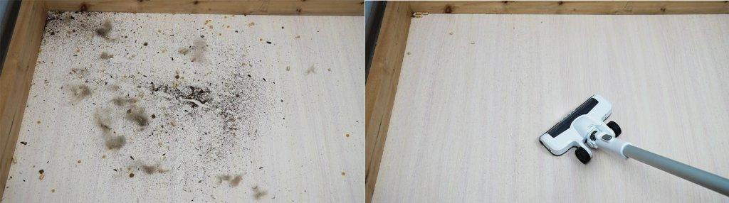 Midea VSS1800: Recogida de residuos en suelos laminados