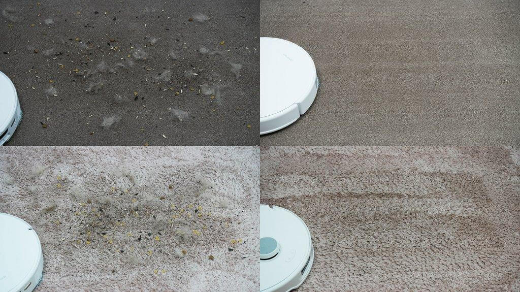 Roborock Qrevo Curv: kilimų valymas