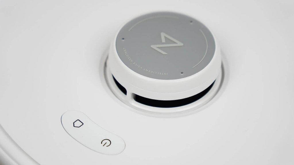 „Roborock Qrevo Curv“: Lidar ir valdymo mygtukai