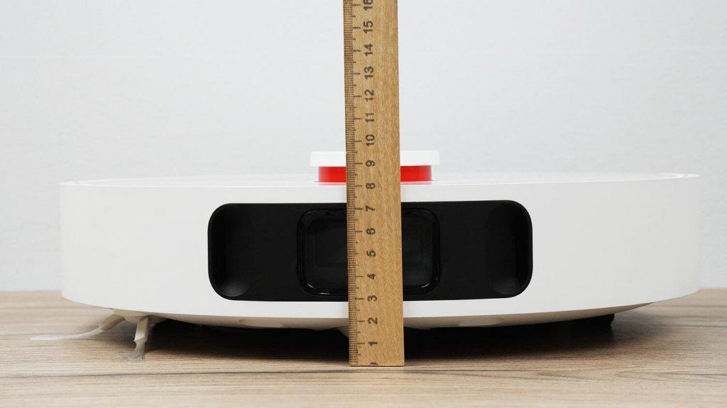 „Xiaomi“ robotinis dulkių siurblys S10+: korpuso aukštis