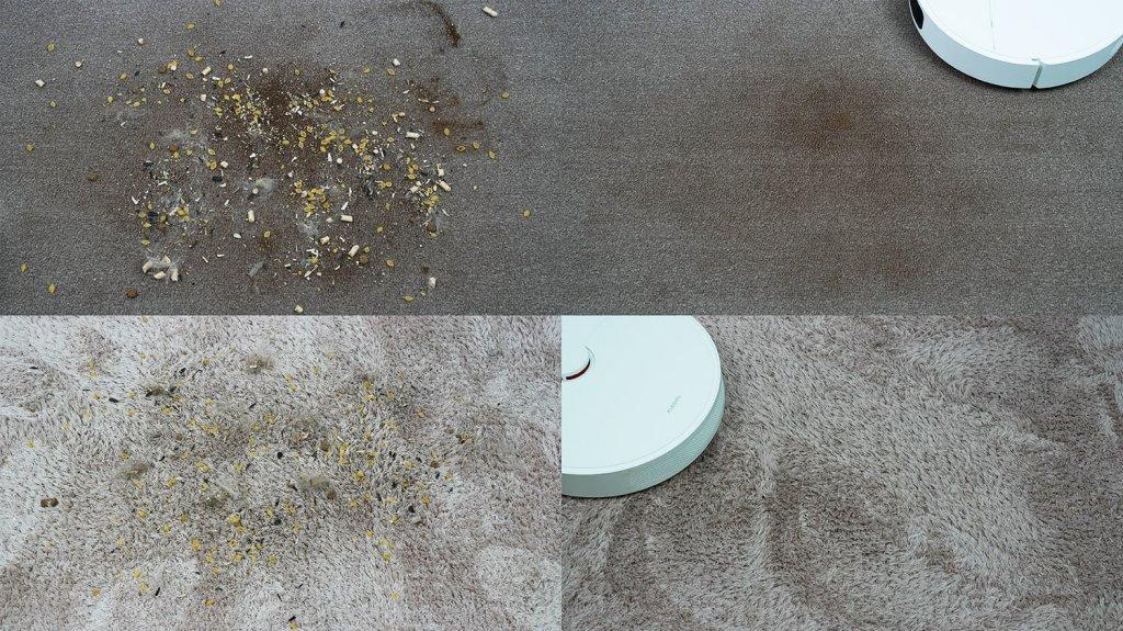 „Xiaomi“ robotinis dulkių siurblys S10+: kilimų valymas