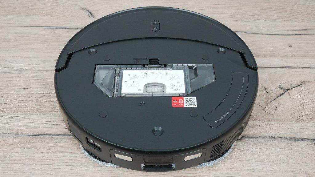 „Roborock Saros 10R“: šiukšliadėžės vieta