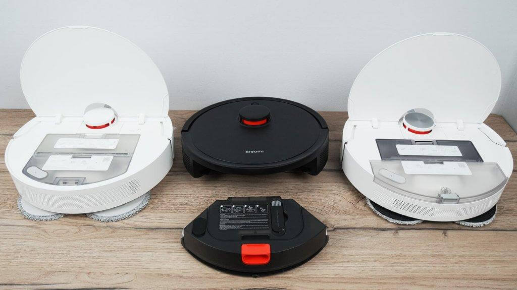 „Xiaomi S10+“, „S20“ ir „S20“ robotinių dulkių siurblių palyginimas: dulkių konteineriai ir vandens bakai