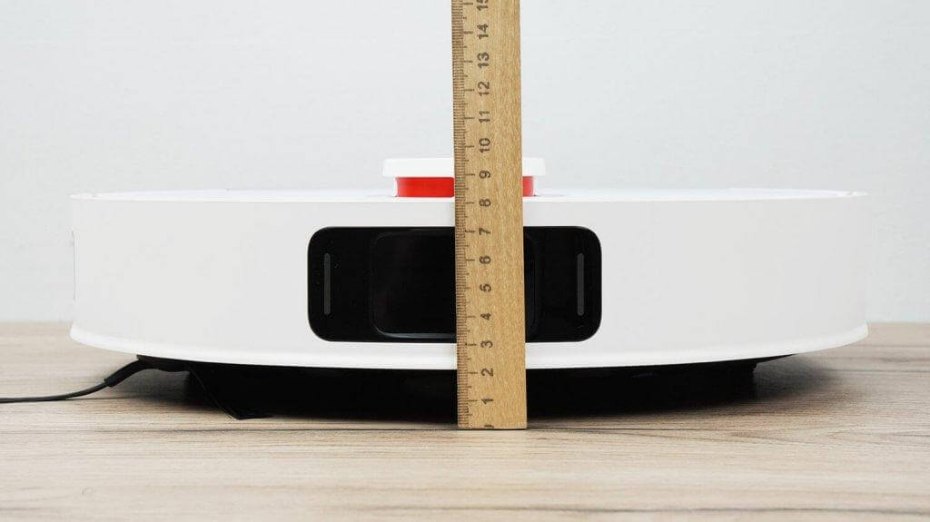 „Xiaomi“ robotinis dulkių siurblys S20+: korpuso aukštis