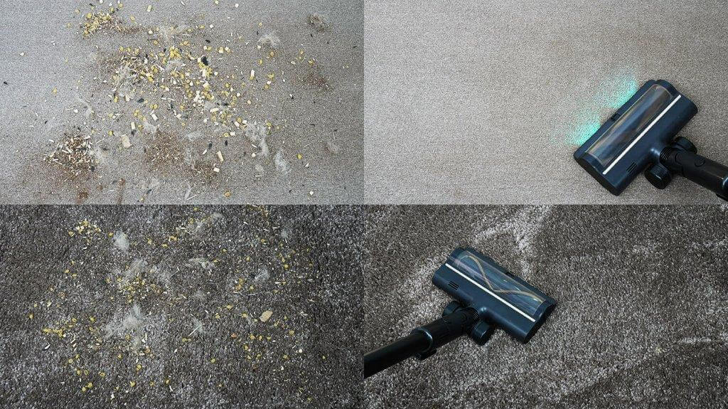 „Dreame Z30 AquaCycle“: kilimų valymas